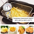 thumbnail image 2 of JUNWELL Casewin Cooking Thermometer for Deep Fry with 15‘‘ Stainless Steel Food Grade Probe and Clip  Fast Instant Read 2” Dial  Optimum Temperature Zones - for Turkey Beef Lamb  Seafood, 2 of 8