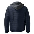 thumbnail image 3 of LEEy-world Mens Jacket Men's Winter Casual Thicken Multi-Pocket Field Jacket Outwear Cargo Jackets Coat Navy,3XL, 3 of 4