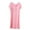 Pink, variant on Womens Nightgown Crew Neck Sleepshirt Short Sleeve Nightshirt Plain Casual Summer Lounge Pajama Dress