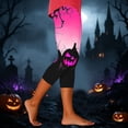 thumbnail image 5 of Yeaiivve Novelty Graphic Leggings for Women Gradient Bat Pumpkin Print Capris Comfortable Seamless Workout Legging High Stretch Waisted Yoga Pants L, 5 of 8