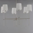 thumbnail image 2 of 32366WTSN Maxim Lighting Huntington - 6 Light Chandelier-32 Inches Tall and 34 Inches Wide-Satin Nickel Finish    -Traditional Installation, 2 of 5