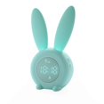 thumbnail image 1 of Cute Rabbit Light Alarm Clock Creative Table Bedside Lamp Mute Night Light, Snooze Function, 6 Loud Tones, Timed Night Light, Children'S Day Gift For Children, Girls (Green), 1 of 7