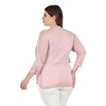 thumbnail image 3 of Blusa de encaje con torerita Roman Fashion /Tallas Extras, 162N (Rosa palo) rosa 38, 3 of 6