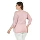 thumbnail image 3 of Blusa de encaje con torerita Roman Fashion /Tallas Extras, 162N (Rosa palo) rosa 42, 3 of 6