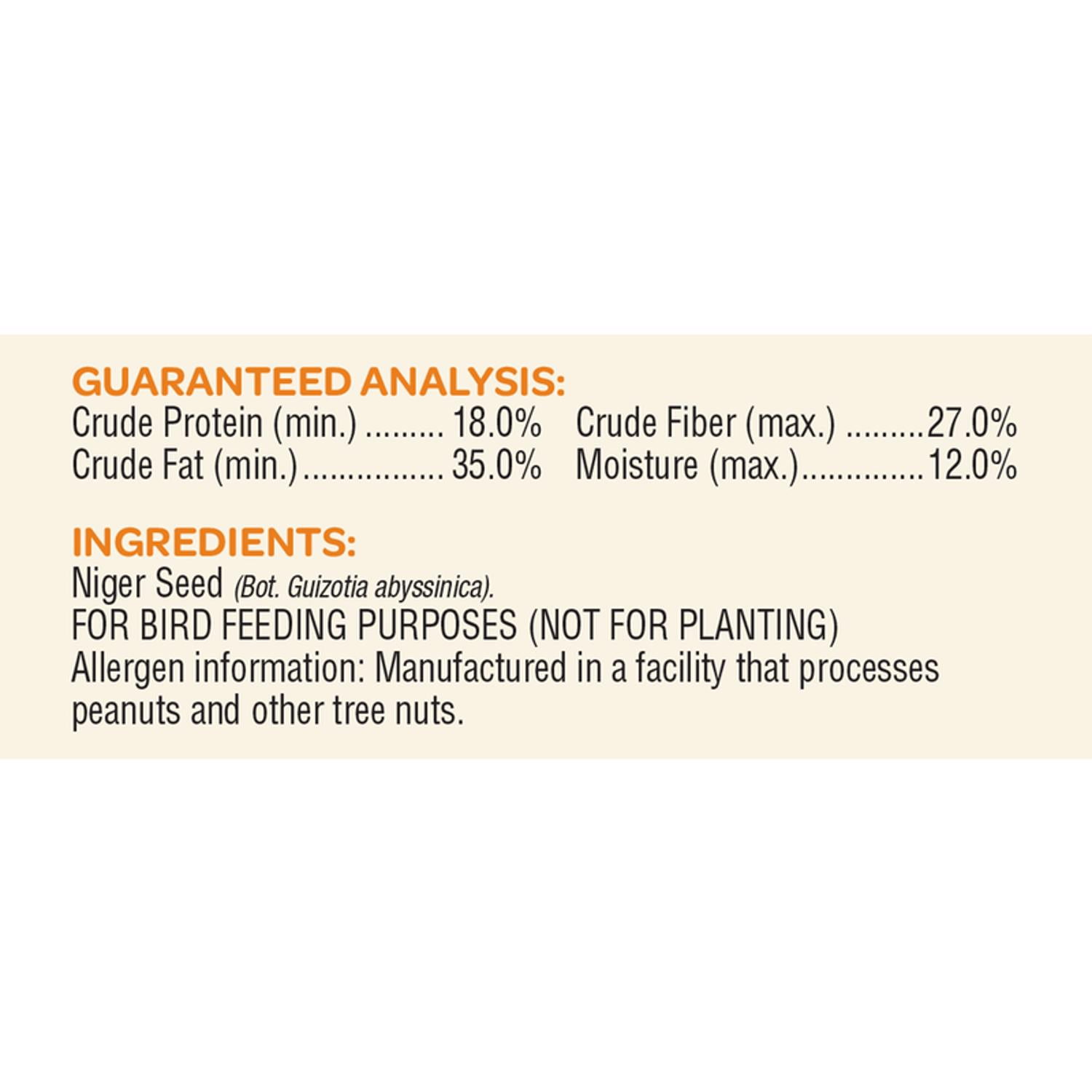 BIRDSEED NYJER 20LB (Pack of 1)