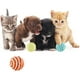 thumbnail image 1 of 3 uds juguetes para gatos pelota de sisal palo para gato, masticable, pelota para mascotas, juguete ecológico para masticar gatos, pelota interactiva y de entrenamiento para gatos, color aleatorio JM, 1 of 5