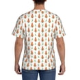 thumbnail image 3 of Vsdgher Cute Carrot Print Print Men's Dry Fit Mesh Athletic Shirts Moisture Wicking Tennis T-Shirt Tops, 3 of 9