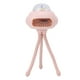 thumbnail image 3 of Ventilador portátil de mano sin aspas USB recargable pulpo ventilador al aire libre transformación soporte pequeño ventilador rosa, 3 of 12