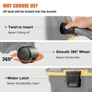 BENTISMB Wet Dry Vac, 4 Gallon, 5 Peak HP, 3 in 1 Shop Vacuum with Blowing Function, Portable with Attachments to Clean Floor, Upholstery, Gap, Car, ETL Listed, Black/Orange