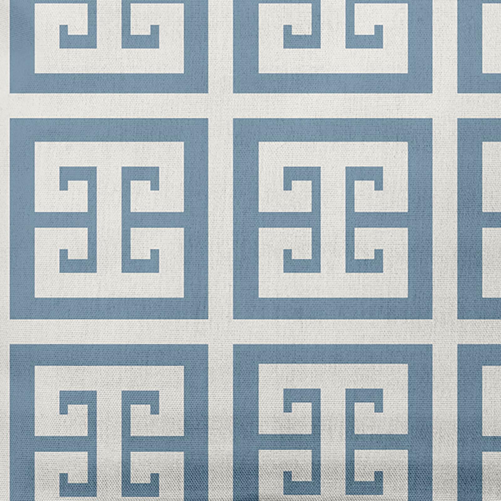 E by Design Greek Key Patterned Nautical Indoor/Outdoor Throw Pillow