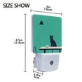 thumbnail image 4 of Yayeee LED Night Light for The Home Plug in With Light Sensors 2 Pack, Green Cat, 4 of 6