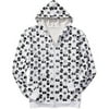 Big Men's Hard Pattern Zip Hoodie