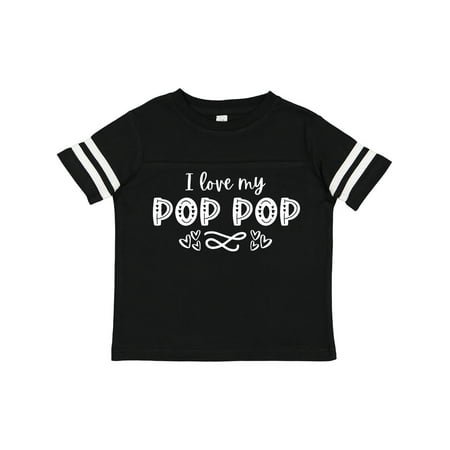 

Inktastic I Love My Pop Pop with Hearts Gift Toddler Boy or Toddler Girl T-Shirt