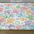 thumbnail image 6 of Ambesonne Fish Place Mats Set of 4, Funny Fish Aquaic Motif, Standard Size, Multicolor, 6 of 6