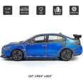 thumbnail image 2 of 2016 Impreza WRX STI S207 Diecast Model Cars Racing Sports Toy Car 1/32 Scale Metal Childrens Die-cast Vehicles with Light, 4 Doors Open, Hood &, 2 of 5