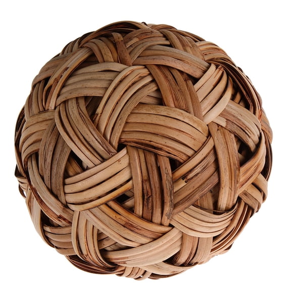 LOLIPPYY Spheres Decorative Balls Bamboo Woven Ball Light Brown Rustic Decorative Sphere For Photography 1Pcs
