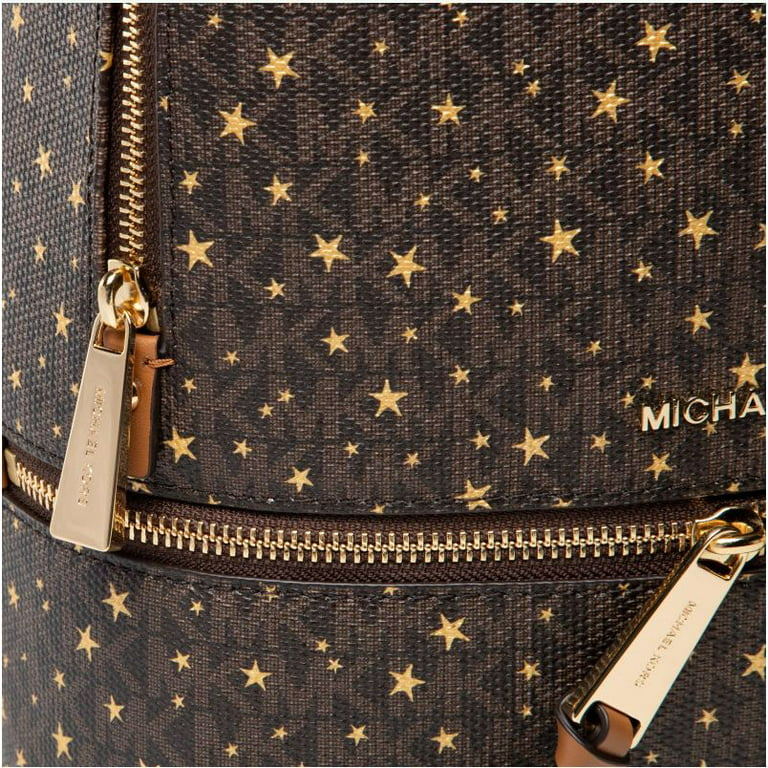Michael Kors Rhea Zip Medium Backpack Brown Multi One size, Women's