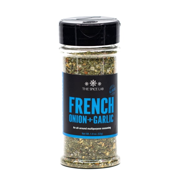The Spice Lab No. 7603 - French Onion Garlic Blend - Kosher Gluten Free Natural - Shaker