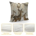 thumbnail image 4 of Qinduosi Decorative Throw Pillow Cover Christmas Animal Snowman Rabbit Xmas Cushion Case Square Pillowslip, Gift for Sofa, Patio, bedroom Decor White, 4 of 5