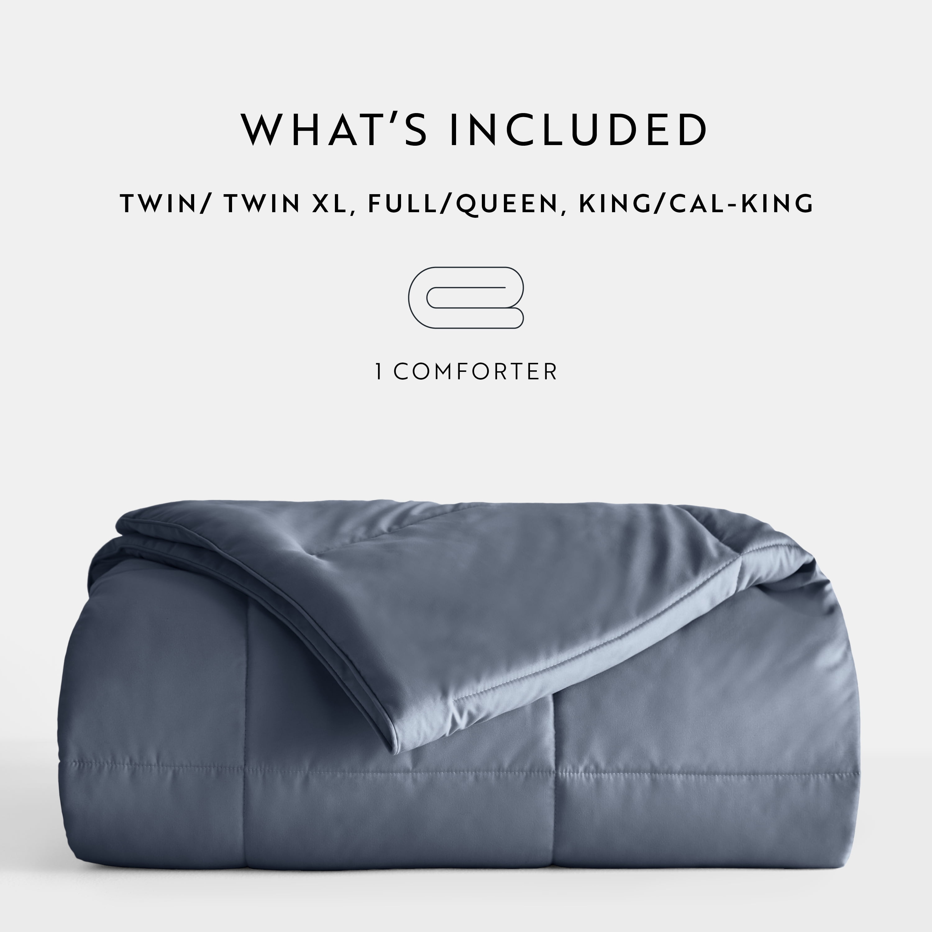 Breathable Cool Comforter All Season Lightweight Down-Alternative Solid Stone for Queen Size Bedding by Comfort Canopy