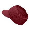 thumbnail image 6 of Duoif Women's Upf 50+ Sun Hat, Lightweight Foldable Hat with Ponytail Hole, Breathable Sport Cap for Travel, Hiking & Beach Wine, 6 of 8