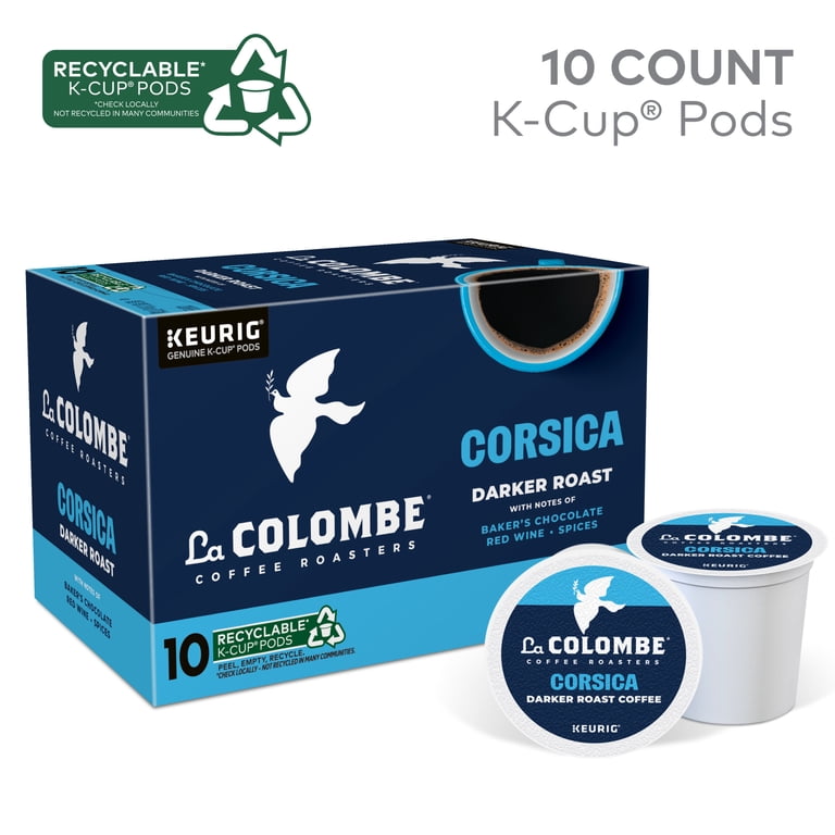 La Colombe Coffee, Coffee Pods, Corsica Dark Roast K-Cup, 10 ct