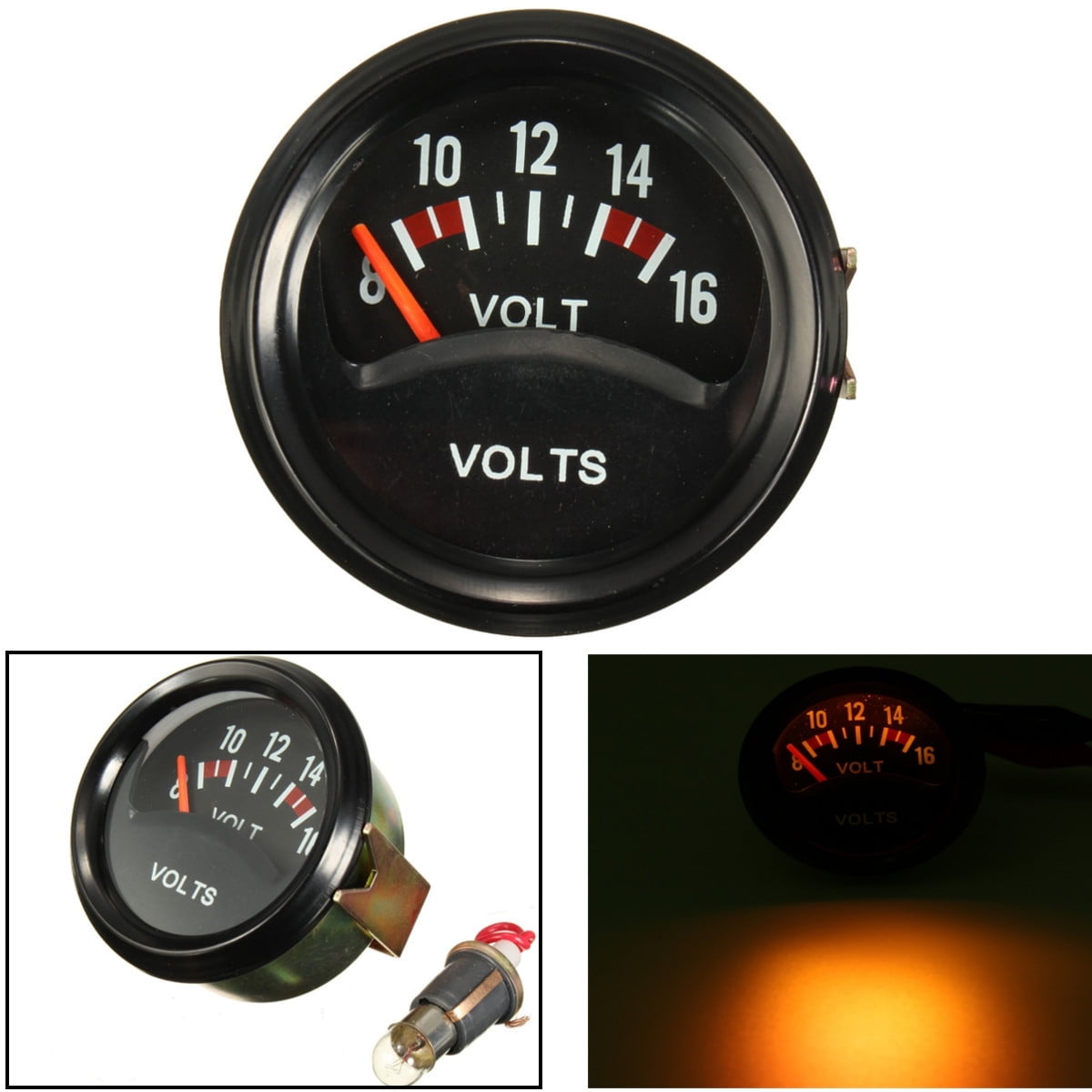 2'' inch 52mm LED 816V Mechanical Car Auto Volt Voltmeter Voltage