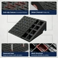 thumbnail image 5 of KROAK Rubber Car Curb Ramps,6" Rise Height Heavy-Duty 8818lbs Capacity Threshold Ramps，Portable Driveway Ramps for Cars Wheelchairs Scooter Lawn Mower，2 Pack, 5 of 9