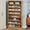 Brown, variant on Fnova Tall Shoe Storage Cabinet, Wood Freestanding 9-Tier 40-45 Pairs Shoe Rack Organizer with Open Shelves for Entryway, Rustic Brown