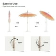 thumbnail image 4 of LAUSAINT HOME 9FT Patio Umbrella, 360° Rotation Design, Gradient Beige, 4 of 9