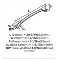 thumbnail image 3 of Amerock BP29363G10 Candler 128mm Pull - Satin Nickel, 3 of 3