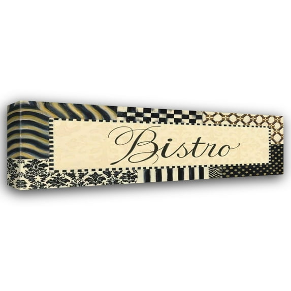 Pamela Smith 18x9 Gallery Wrapped Canvas Wall Art Titled - Bistro