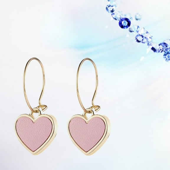 AURARMLET Cute Dangle Earrings 1 Pair Korean Alloy Pink Jewelry Decoration Gift For Family