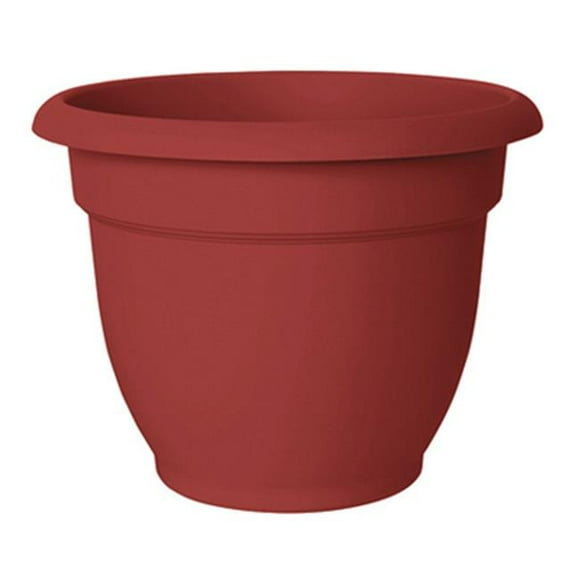 10 in. Ariana Bell Shaped Planter, Burnt Red