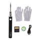 thumbnail image 1 of Kit de pistola para soldar Pluma de soldadura electrónica inalámbrica USB recargable Temperatura ajustable Herramienta de soldadura de calentamiento rápido para alambre DIY Negro, 1 of 5