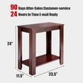 thumbnail image 7 of Topbuy PC Laptop Table Portable Side Desk Compact Teapoy for Home Office, 7 of 7
