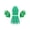 Green, variant on iiniim Kids Girl's Cheer Leader Uniform Party Outfit Cheerleading Crop Top with Pleated Skirt Pompoms Black 8
