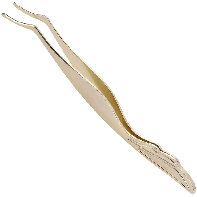 False Eyelashes Applicator Tool Eyelash Applicator for Fals Eyelash Extension Applicator Remover Precision Tool Tweezers Clip Tweezers Nipper Clip Gold