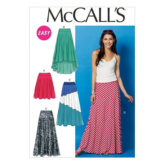 McCalls Ladies Easy Sewing Pattern 6966 Skirts in 5 Variations