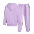thumbnail image 4 of YDFCWXW Tracksuit set for Women Athletic 2 Piece Casual Zip up Full Hoodie Jogging Outfits 2025 Fall Light Purple, M, 4 of 5