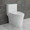 thumbnail image 4 of DeerValley DV-1F52807 Compact Blanc Céramique Moderne une Pièce Allongée WC 1,28gpf Siège Inclus, 4 of 11