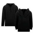 thumbnail image 6 of KPOPLK Girls Full Zip Up Hoodie for Toddler and Big Kids(6-7 Years,Black), 6 of 7