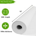 thumbnail image 2 of White  Butcher Paper Roll for  Meat Unwaxed 12 Inch x 60 , Butcher Paper for  Meat, Brisket, Crawfish Boil, White Paper for Sublimation Table Runner or Packaging, 2 of 6