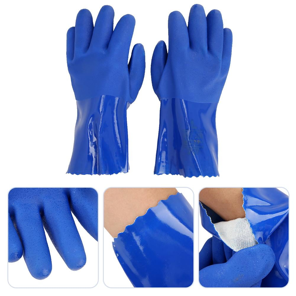 ACOUTO Protective PVC Gloves, Chemical Resistance Gloves Nonslip