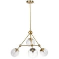 thumbnail image 2 of Safavieh Bain 4-Light Modern Glam Triangular Prism Pendant, 2 of 6
