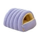 thumbnail image 5 of Cama para gatos, cueva, nido para gatos, escondite de invierno, suave, gruesa, extraíble, cálida, cama para mascotas Púrpura claro, 5 of 8
