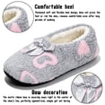 thumbnail image 4 of Knivor Fluffy Ballerina Slippers for Women Bow Decor Sherpa Fleece Lined Non Slip Closed Back Comfy Indoor Slippers Lounge House Slippers, 4 of 9