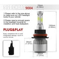 thumbnail image 2 of FZPJJNB for Volvo 940 1991 1994-1995 LED Headlight Bulb High Low Beam Fog Light,9004+881 896,White,S2,C05, 2 of 15