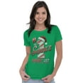 thumbnail image 3 of Christmas On Santa's Naughty List Womens Slim Fit Graphic Tee Brisco Brands M, 3 of 4
