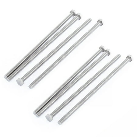 

M6 x 150mm Fully Threaded Stainless Steel Hex Head Screw Bolt 8 Pcs